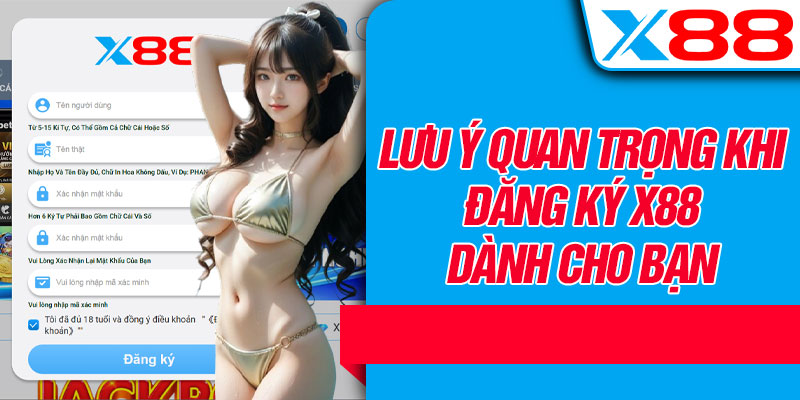 Lưu Ý Quan Trọng Khi Đăng Ký X88 Dành Cho Bạn